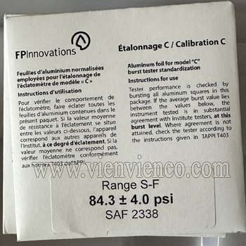 Màng nhôm FPInnovations cho máy bắn bục