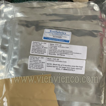 Vải đối chứng kiểm tra độ bền màu ma sát AATCC CVC-25